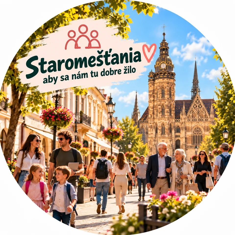 Staromešťania v centre Košíc